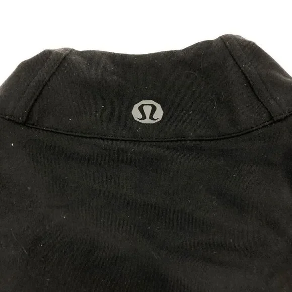 LULULEMON L Sweatshirt Full Zip Solid Black